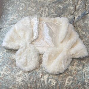 Faux Fur Shawl Wrap Fall/Winter Bridal Shrug